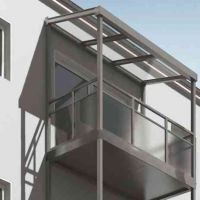 Многоярусный балкон из алюминия: для гармоничного вида фасада
