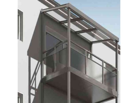 Багатоярусний балкон з алюмінію: для гармонійного вигляду фасаду