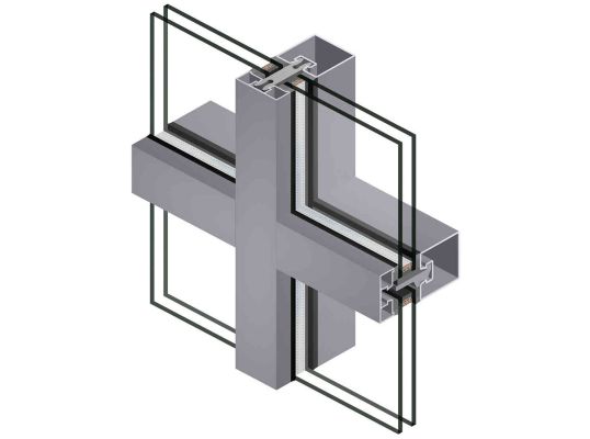 Сталева система Schüco Jansen – VISS: теплоізольована стійково-ригельна конструкція для виготовлення світлопрозорих дахів та вертикальних фасадів